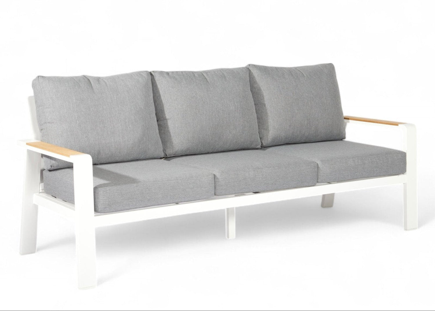 Aluminium Stuhl-Bank Loungeset – Weiß – Haus &amp; Heim