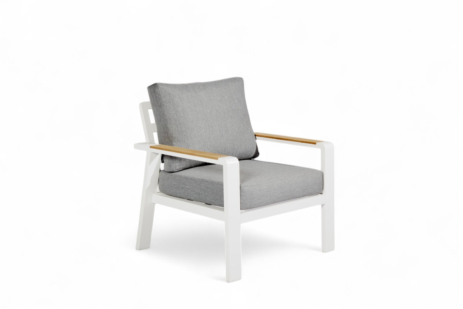 Aluminium Stuhl-Bank Loungeset – Weiß – Haus &amp; Heim