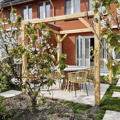 Haus &amp; Heim Gartenmöbelset 5-teilig (inklusive Kissen-Set)