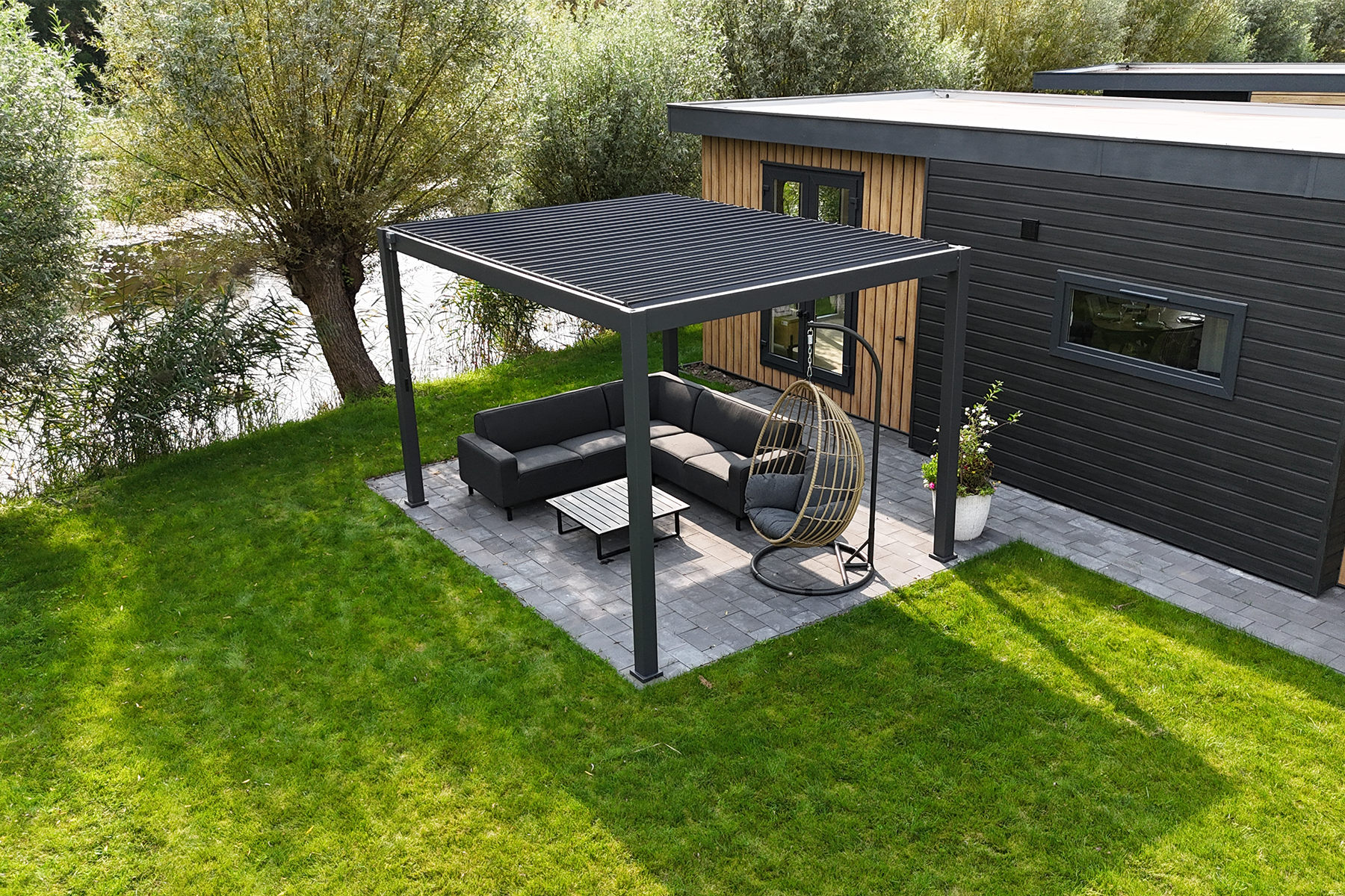 Haus &amp; Heim Lamellen-Tuinoverkapping